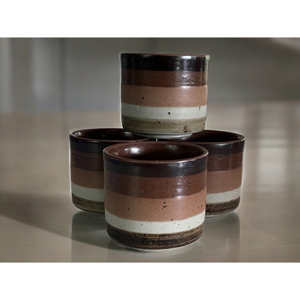 Ceramic/Pottery Saki, Tea, Planter, Espresso Cups - Set of 4